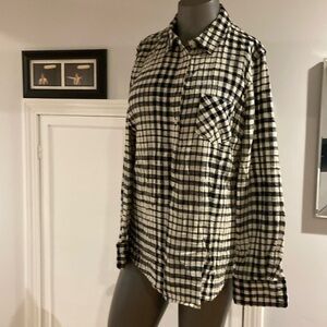 Black and white check pop over.